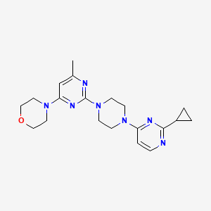 4-[2-[4-(2-Cyclopropylpyrimidin-4-yl)piperazin-1-yl]-6-methylpyrimidin-4-yl]morpholine