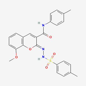 (Z)-8-methoxy-N-(p-tolyl)-2-(2-tosylhydrazono)-2H-chromene-3-carboxamide