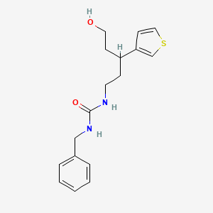 1-Benzyl-3-(5-hydroxy-3-(thiophen-3-yl)pentyl)urea