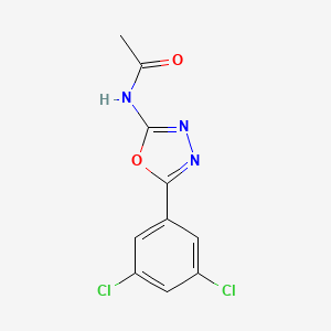 molecular formula C10H7Cl2N3O2 B2458349 N-[5-(3,5-dichlorophenyl)-1,3,4-oxadiazol-2-yl]acetamide CAS No. 1171233-71-8