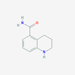 molecular formula C10H12N2O B2458358 1,2,3,4-Tetrahydroquinoline-5-carboxamide CAS No. 1016734-68-1