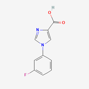 molecular formula C10H7FN2O2 B2458360 1-(3-Fluorophenyl)-1H-imidazole-4-carboxylic acid CAS No. 1249035-17-3