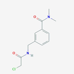 molecular formula C12H15ClN2O2 B2458374 3-[(2-chloroacetamido)methyl]-N,N-dimethylbenzamide CAS No. 2031259-37-5