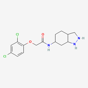 molecular formula C15H11Cl2N3O2 B2458386 N-(2,3,3a,4,5,6,7,7a-octahydro-1H-indazol-6-yl)-2-(2,4-dichlorophenoxy)acetamide CAS No. 1219901-66-2