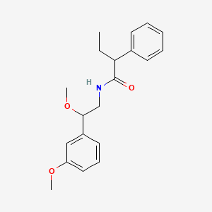 molecular formula C20H25NO3 B2458388 N-[2-methoxy-2-(3-methoxyphenyl)ethyl]-2-phenylbutanamide CAS No. 1797028-05-7