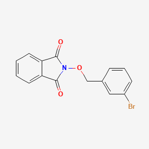 molecular formula C15H10BrNO3 B2458408 2-[(3-bromophenyl)methoxy]-2,3-dihydro-1H-isoindole-1,3-dione CAS No. 137107-28-9