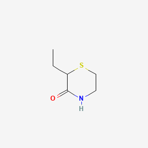 molecular formula C6H11NOS B2458443 2-Ethylthiomorpholin-3-one CAS No. 69226-15-9
