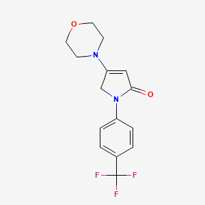 3-morpholin-4-yl-1-[4-(trifluoromethyl)phenyl]-2H-pyrrol-5-one