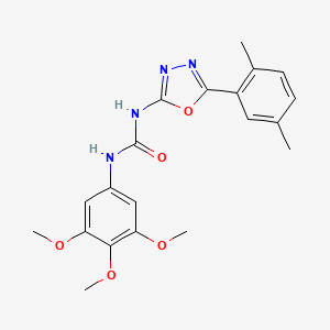 1-(5-(2,5-Dimethylphenyl)-1,3,4-oxadiazol-2-yl)-3-(3,4,5-trimethoxyphenyl)urea