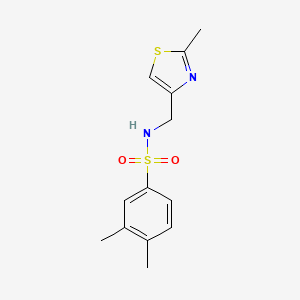 3,4-Dimethyl-N-[(2-methyl-1,3-thiazol-4-yl)methyl]benzenesulfonamide