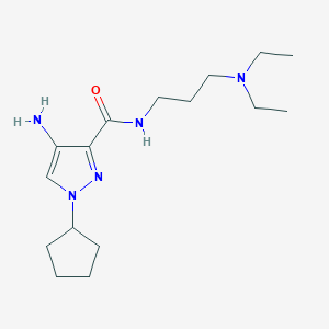 4-Amino-1-cyclopentyl-N-[3-(diethylamino)propyl]-1H-pyrazole-3-carboxamide