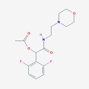 1-(2,6-Difluorophenyl)-2-[(2-morpholinoethyl)amino]-2-oxoethyl acetate
