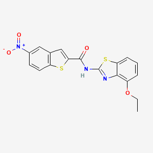 N-(4-ethoxy-1,3-benzothiazol-2-yl)-5-nitro-1-benzothiophene-2-carboxamide