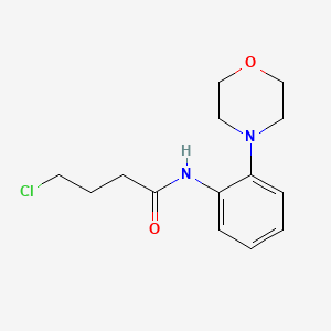 molecular formula C14H19ClN2O2 B2458467 4-chloro-N-(2-morpholinophenyl)butanamide CAS No. 306976-96-5