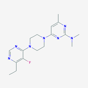 4-[4-(6-Ethyl-5-fluoropyrimidin-4-yl)piperazin-1-yl]-N,N,6-trimethylpyrimidin-2-amine
