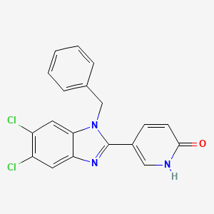 5-(1-benzyl-5,6-dichloro-1H-1,3-benzimidazol-2-yl)-2(1H)-pyridinone