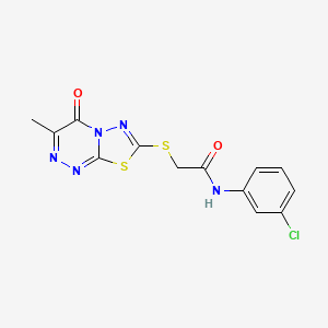 N-(3-chlorophenyl)-2-[(3-methyl-4-oxo-[1,3,4]thiadiazolo[2,3-c][1,2,4]triazin-7-yl)sulfanyl]acetamide