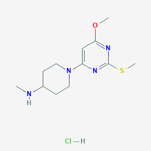1-(6-Methoxy-2-(methylthio)pyrimidin-4-yl)-N-methylpiperidin-4-amine hydrochloride
