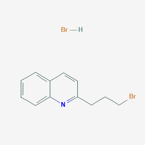 molecular formula C12H13Br2N B2458494 2-(3-Bromopropyl)quinoline hydrobromide CAS No. 92017-90-8