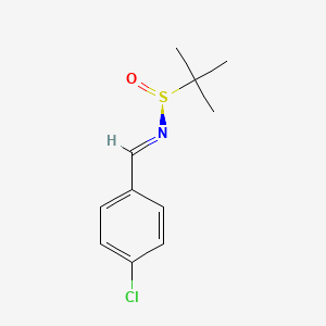 (S)-N-(4-chlorobenzylidene)-2-methylpropane-2-sulfinamide
