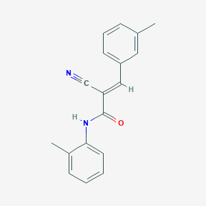 (E)-2-cyano-N-(2-methylphenyl)-3-(3-methylphenyl)prop-2-enamide