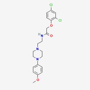 2-(2,4-dichlorophenoxy)-N-(2-(4-(4-methoxyphenyl)piperazin-1-yl)ethyl)acetamide