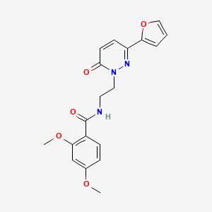 molecular formula C19H19N3O5 B2458512 N-(2-(3-(furan-2-yl)-6-oxopyridazin-1(6H)-yl)ethyl)-2,4-dimethoxybenzamide CAS No. 946365-32-8