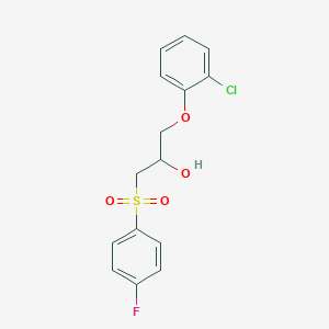 1-(2-Chlorophenoxy)-3-[(4-fluorophenyl)sulfonyl]-2-propanol