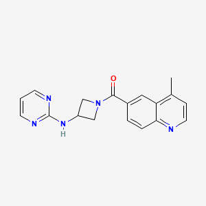 (4-Methylquinolin-6-yl)(3-(pyrimidin-2-ylamino)azetidin-1-yl)methanone