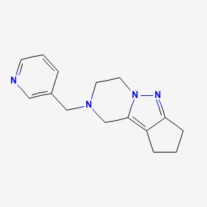 2-(pyridin-3-ylmethyl)-2,3,4,7,8,9-hexahydro-1H-cyclopenta[3,4]pyrazolo[1,5-a]pyrazine