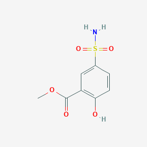 molecular formula C8H9NO5S B2458542 Methyl 2-hydroxy-5-sulfamoylbenzoate CAS No. 131991-30-5