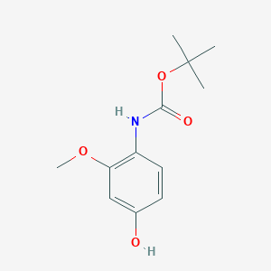 molecular formula C12H17NO4 B2458554 Tert-butyl 4-hydroxy-2-methoxyphenylcarbamate CAS No. 1435933-04-2