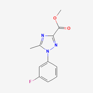 methyl 1-(3-fluorophenyl)-5-methyl-1H-1,2,4-triazole-3-carboxylate