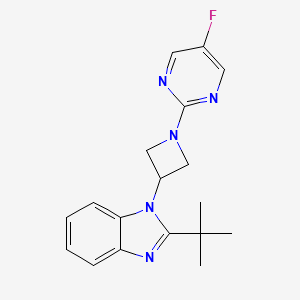 2-tert-butyl-1-[1-(5-fluoropyrimidin-2-yl)azetidin-3-yl]-1H-1,3-benzodiazole