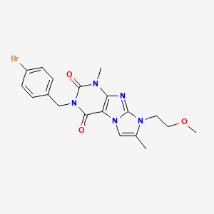 3-(4-bromobenzyl)-8-(2-methoxyethyl)-1,7-dimethyl-1H-imidazo[2,1-f]purine-2,4(3H,8H)-dione