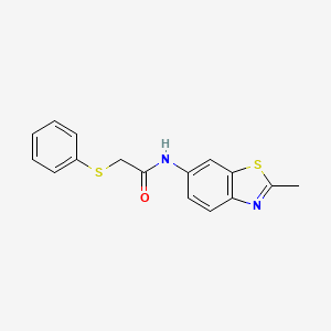 N-(2-methyl-1,3-benzothiazol-6-yl)-2-(phenylsulfanyl)acetamide