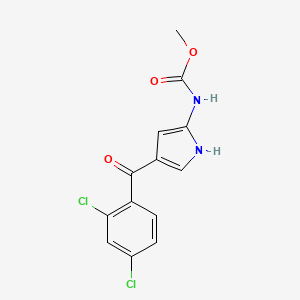 molecular formula C13H10Cl2N2O3 B2458597 methyl N-[4-(2,4-dichlorobenzoyl)-1H-pyrrol-2-yl]carbamate CAS No. 477852-83-8