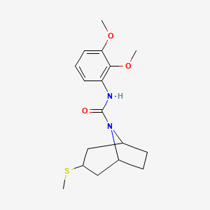 (1R,5S)-N-(2,3-dimethoxyphenyl)-3-(methylthio)-8-azabicyclo[3.2.1]octane-8-carboxamide