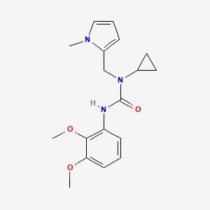 molecular formula C18H23N3O3 B2458604 1-cyclopropyl-3-(2,3-dimethoxyphenyl)-1-((1-methyl-1H-pyrrol-2-yl)methyl)urea CAS No. 1286718-33-9