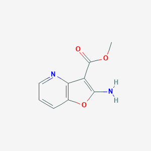 molecular formula C9H8N2O3 B2458631 Methyl 2-aminofuro[3,2-b]pyridine-3-carboxylate CAS No. 2091985-63-4