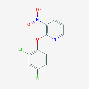 molecular formula C11H6Cl2N2O3 B2458649 2-(2,4-Dichlorophenoxy)-3-nitropyridine CAS No. 129199-44-6