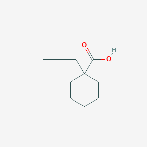 molecular formula C12H22O2 B2458663 1-(2,2-Dimethylpropyl)cyclohexane-1-carboxylic acid CAS No. 1538767-05-3