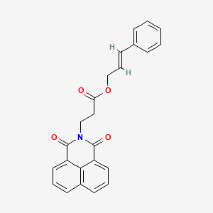 B2458683 cinnamyl 3-(1,3-dioxo-1H-benzo[de]isoquinolin-2(3H)-yl)propanoate CAS No. 326007-56-1