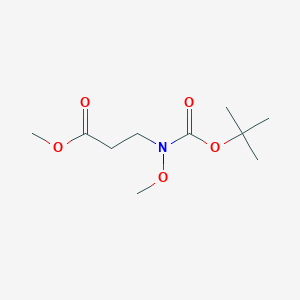 molecular formula C10H19NO5 B2458725 MEthyl 3-{[(tert-butoxy)carbonyl](methoxy)amino}propanoate CAS No. 2119365-45-4