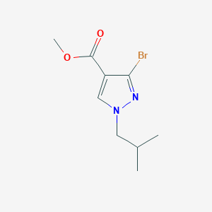 molecular formula C9H13BrN2O2 B2458820 methyl 3-bromo-1-isobutyl-1H-pyrazole-4-carboxylate CAS No. 1946812-64-1