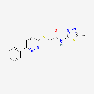 B2458831 N-(5-methyl-1,3,4-thiadiazol-2-yl)-2-(6-phenylpyridazin-3-yl)sulfanylacetamide CAS No. 893990-39-1