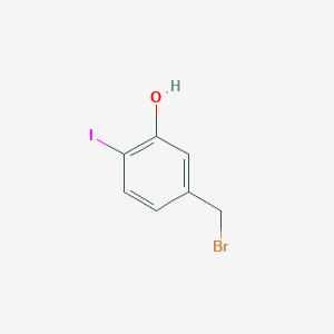 molecular formula C7H6BrIO B2458858 5-(Bromomethyl)-2-iodophenol CAS No. 1823881-56-6