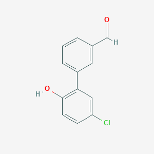 molecular formula C13H9ClO2 B2458947 5'-Chloro-2'-hydroxy-[1,1'-biphenyl]-3-carbaldehyde CAS No. 1181269-88-4
