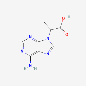molecular formula C8H9N5O2 B2458957 2-(6-amino-9H-purin-9-yl)propanoic acid CAS No. 87620-89-1