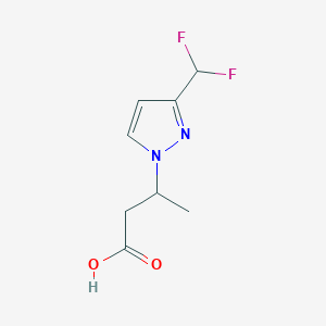 3-[3-(difluoromethyl)-1H-pyrazol-1-yl]butanoic acid